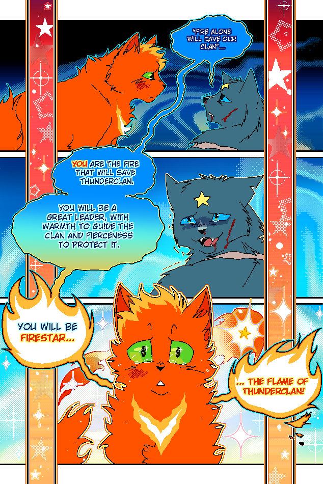 Bluestar's death graphic novel redraw